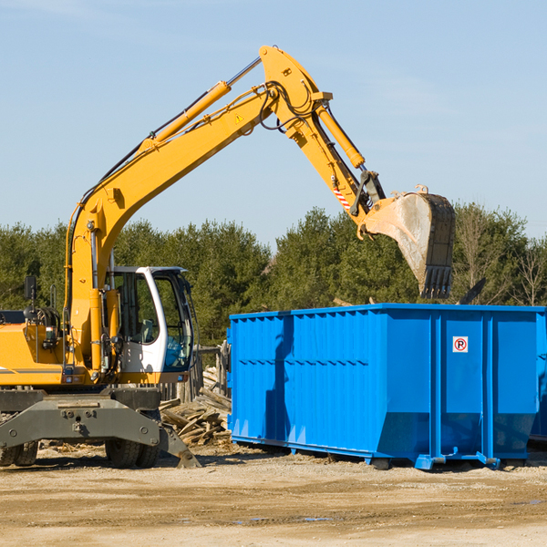 are there any restrictions on where a residential dumpster can be placed in Amboy